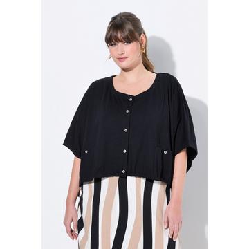 camicia, bordo orlo, collo rotondo, manica corta