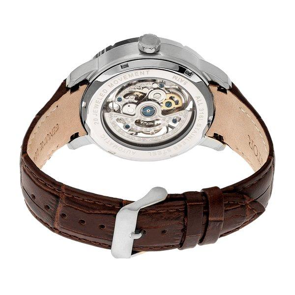 Heritor Automatic  Heritor Automatische Ryder Skelettuhr mit Lederarmband 