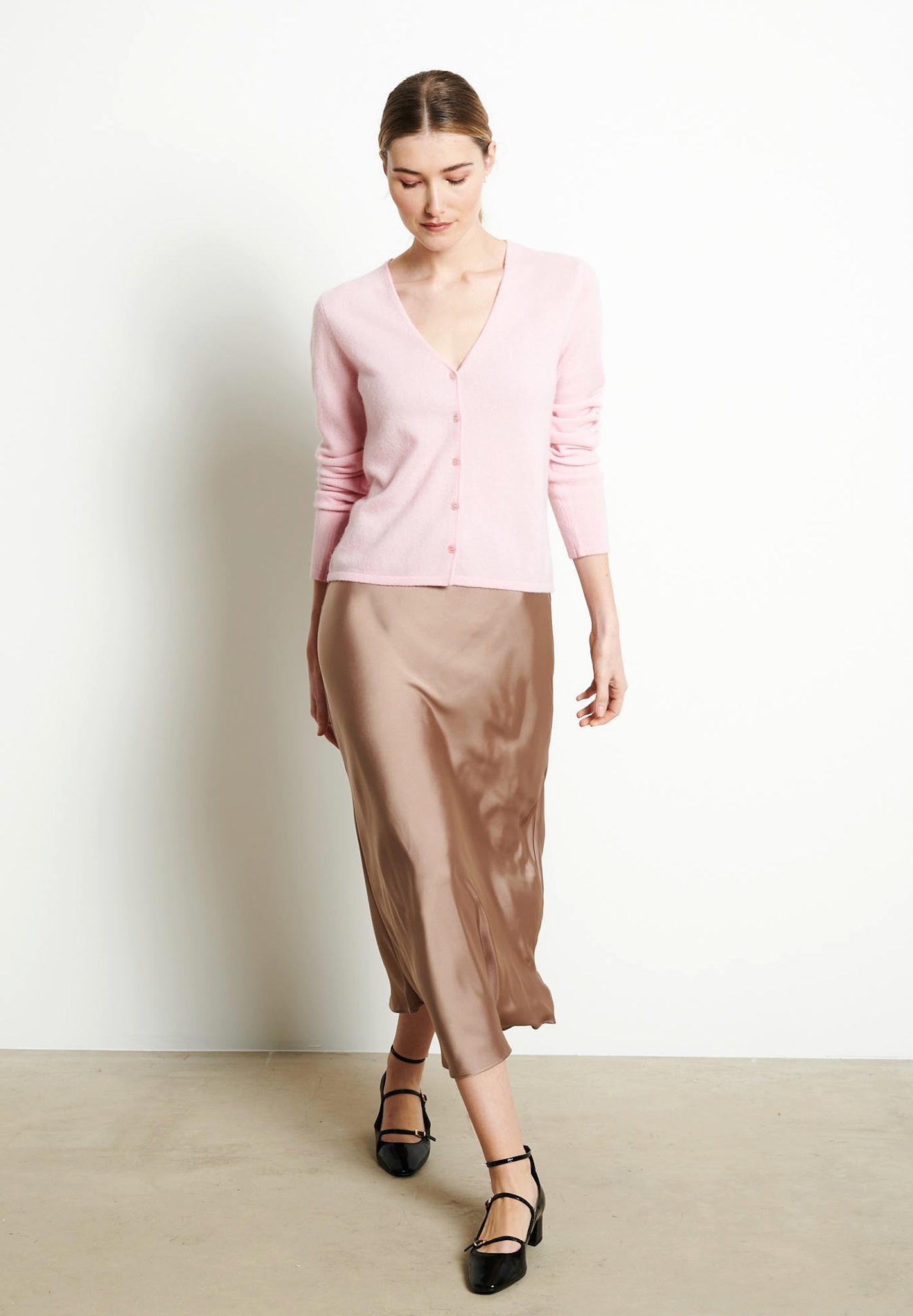 Studio Cashmere8 LILLY 7 V-Ausschnitt taillierte Strickjacke  