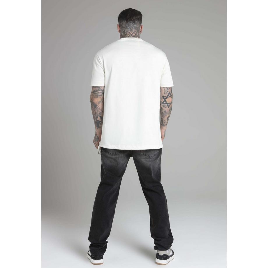 Sik Silk T-Shirt Oversized Ecru  