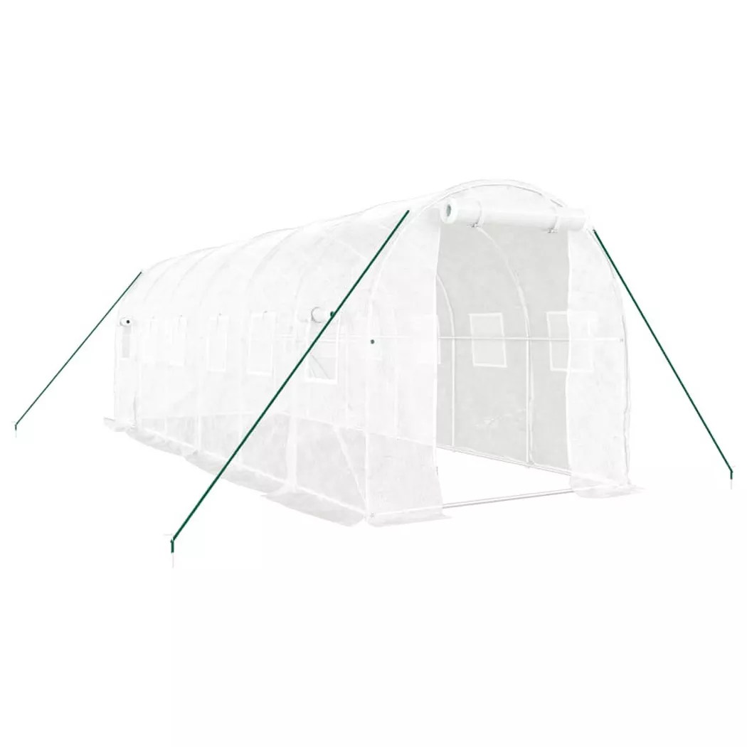 VidaXL - Gewächshaus polyethylen, One Size, Weiss