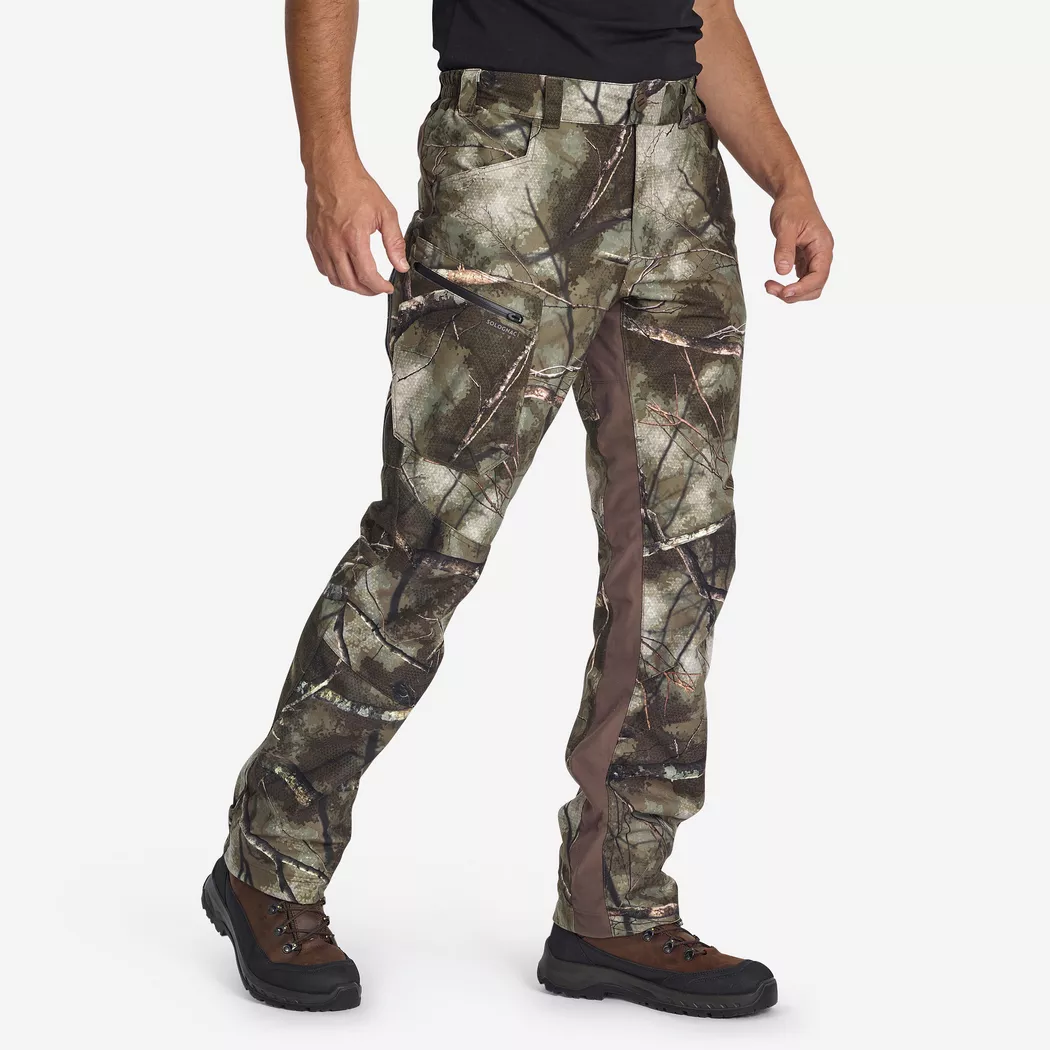 SOLOGNAC - Sporthose - 500, für Herren, Dunkelgrün, Größe S