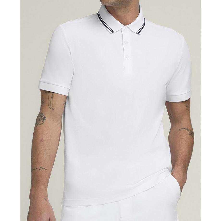 Team Pique Polo Crew Homme Blanc