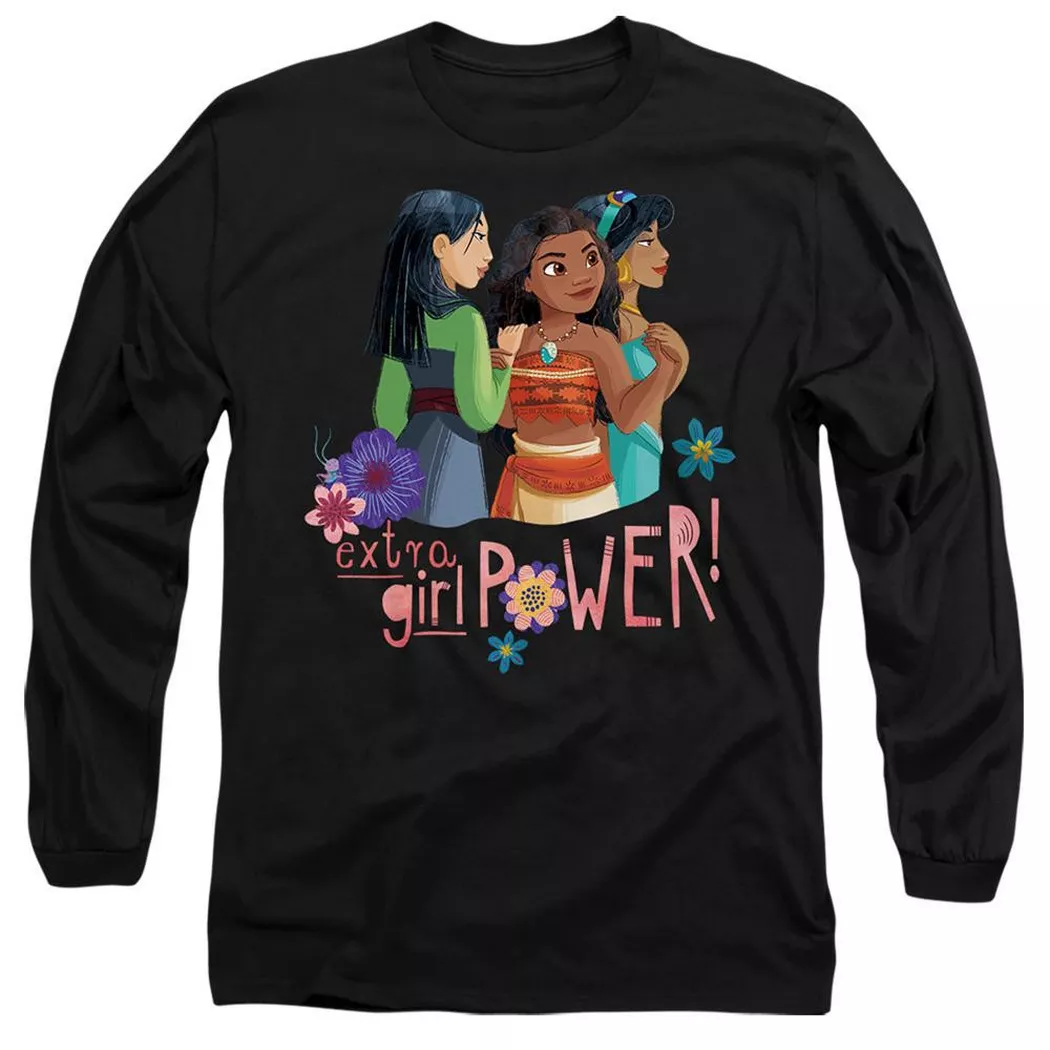 Disney PRINCESS - Extra Girl Power! TShirt, für Damen, Schwarz, Größe XL