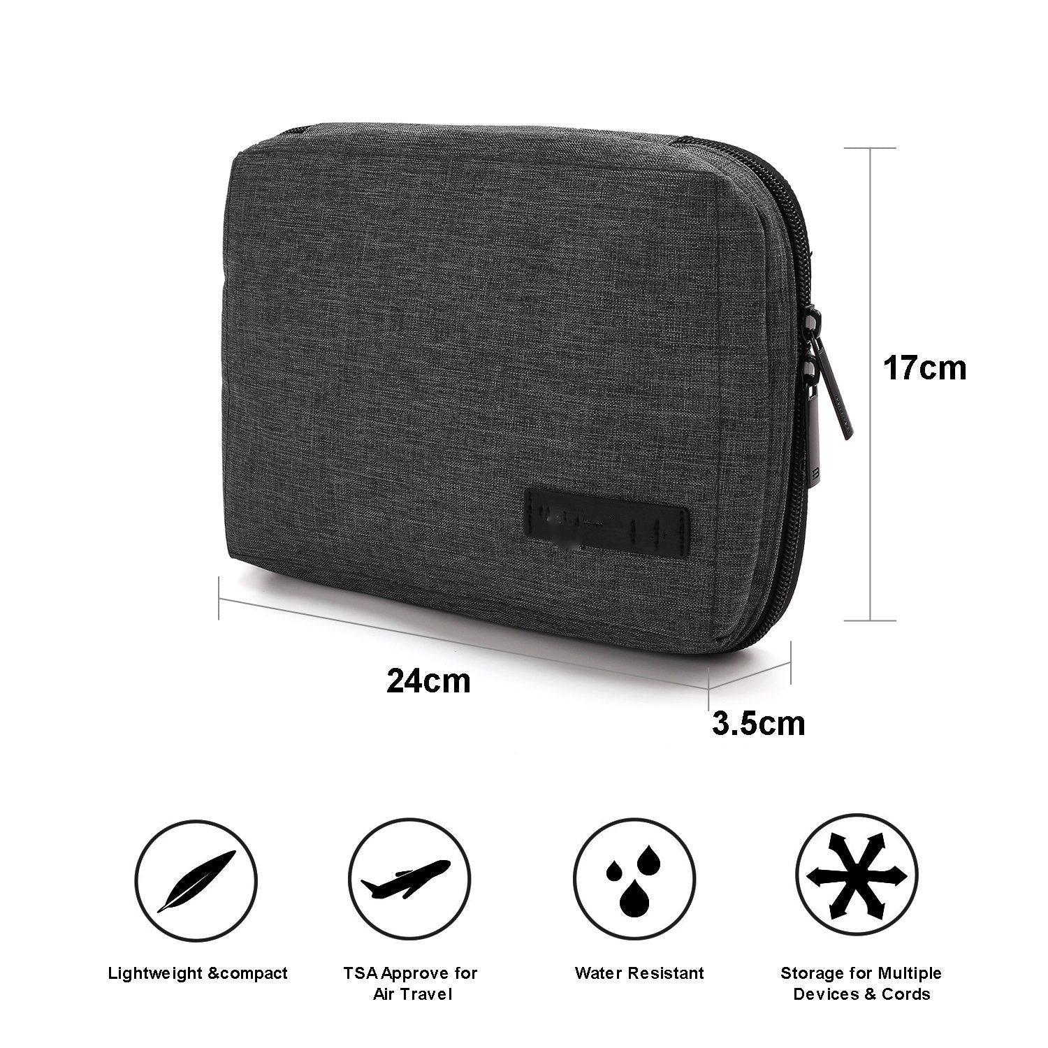 Only-bags.store  Organisateur électronique pour câbles, clés USB, cartes mémoire 