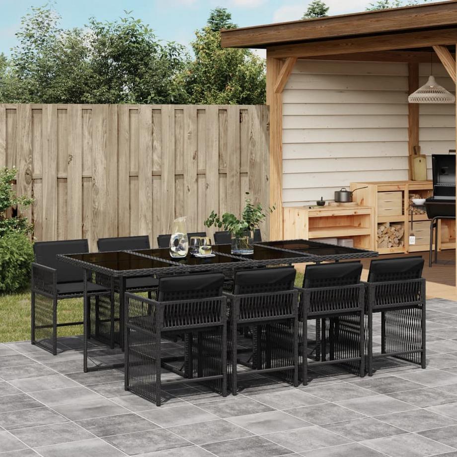 VidaXL set da pranzo da giardino Polirattan  