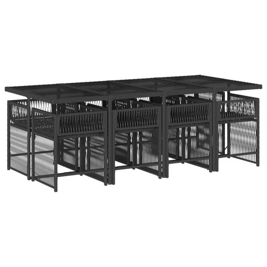 VidaXL set da pranzo da giardino Polirattan  