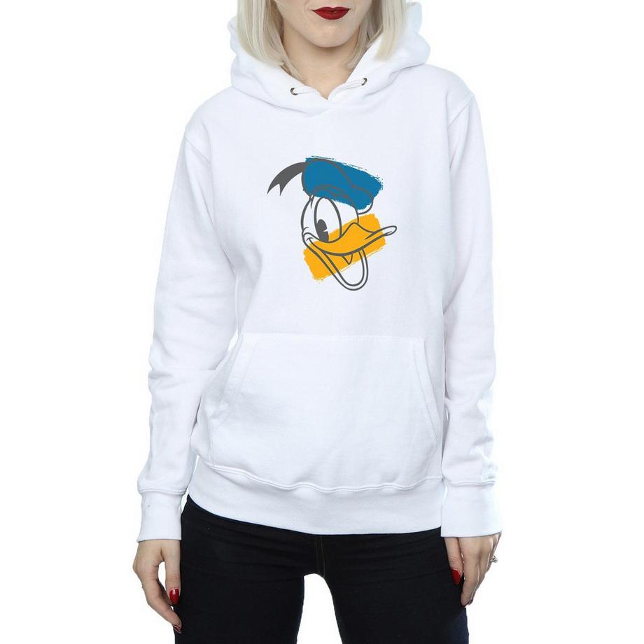 Disney Donald Duck Face Felpa con cappuccio  