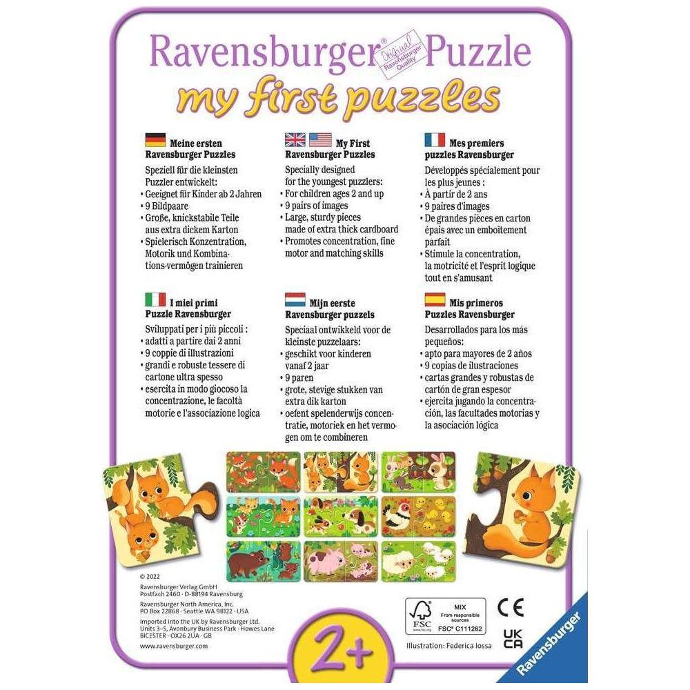 Ravensburger  Puzzle Ravensburger Tiere und ihre Kinder 9 X 2 Teile 
