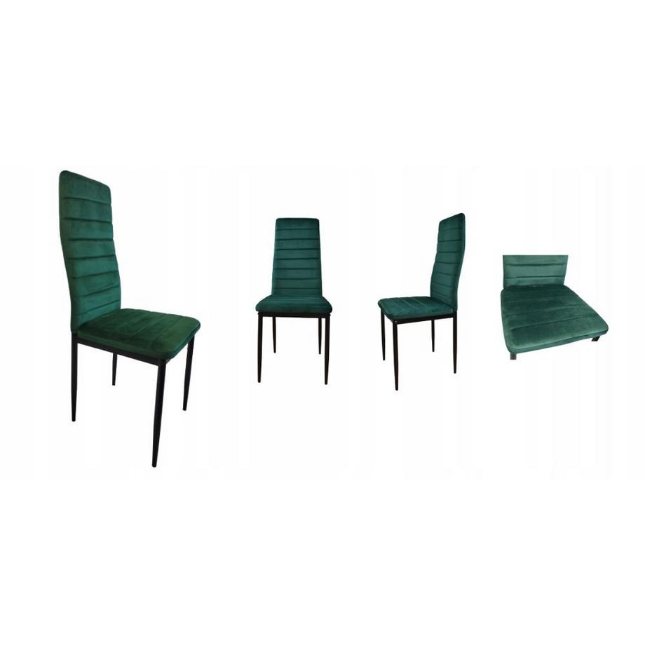 Northio Stühle mit konturierter Rückenlehne aus Samt  