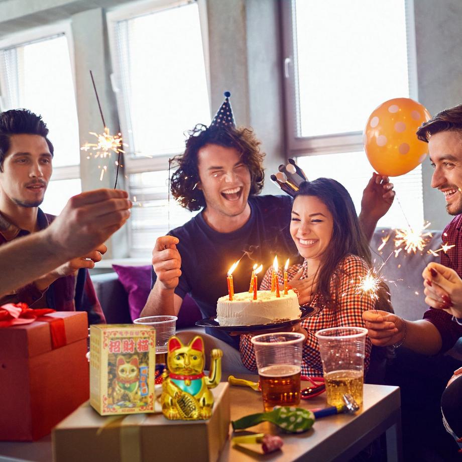 B2X  Maneki Neko Winkekatze 16 cm 