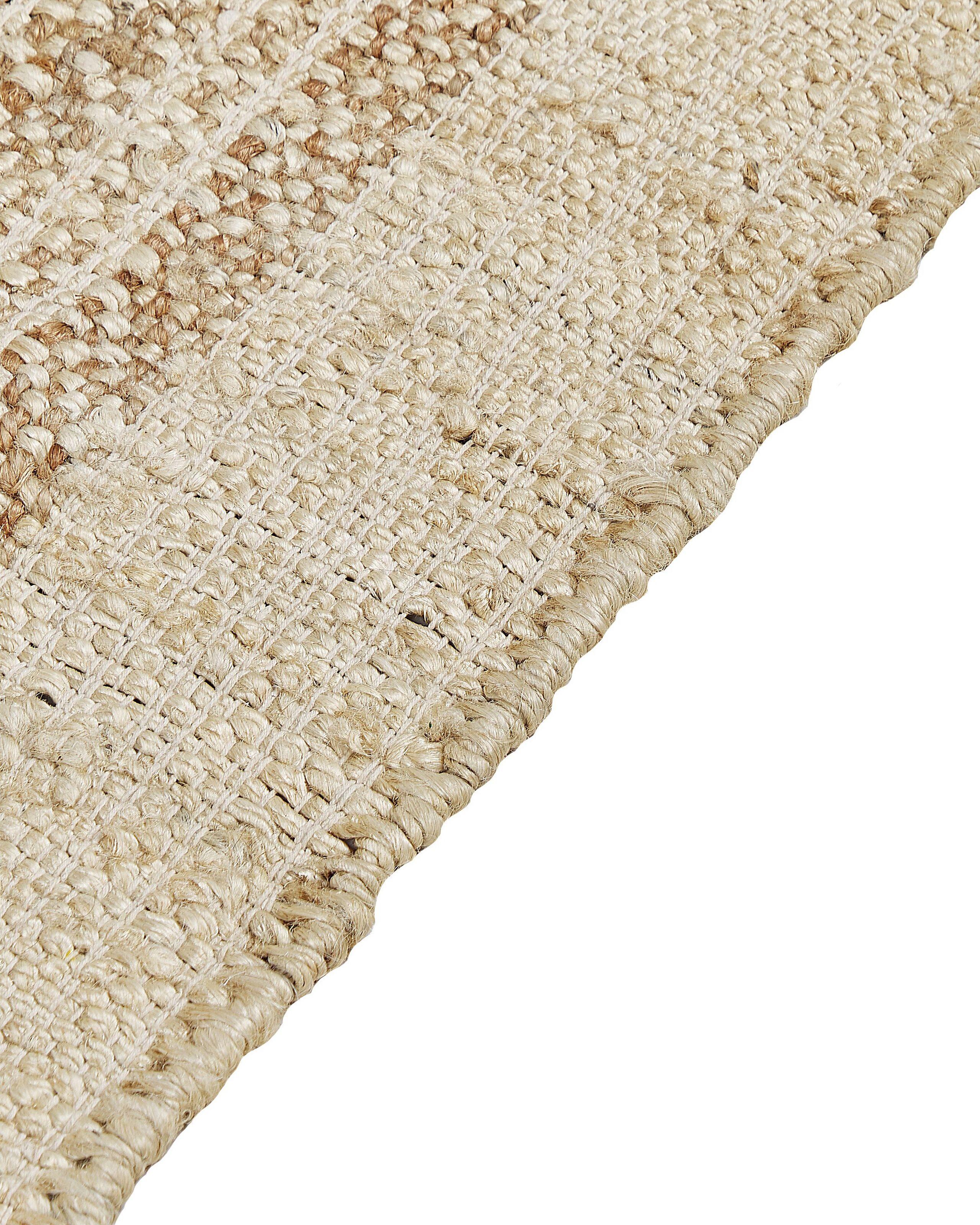 Beliani Tapis en Jute Boho ORTAOBA  