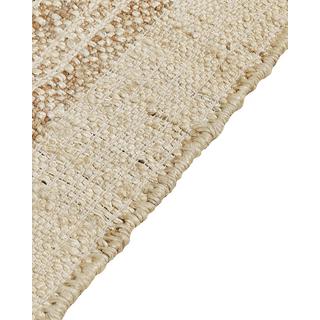 Beliani Tapis en Jute Boho ORTAOBA  