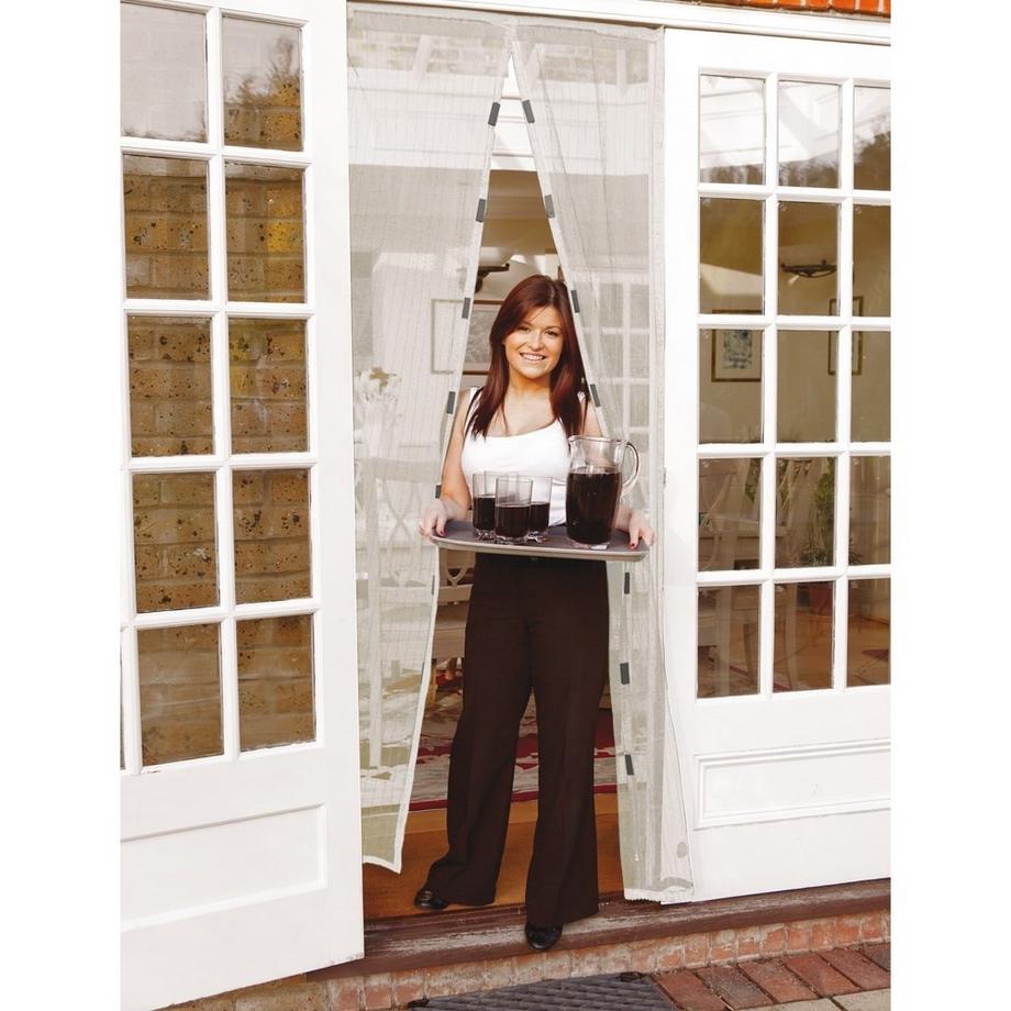 Orion  Wirksamer magnetischer Insektenschutz für Türen, 2x75 cm Maschenweite 