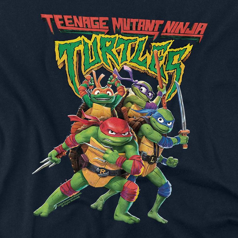 TEENAGE MUTANT NINJA TURTLE  T-ShirtMotiftyle Pose De Groupe 