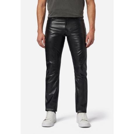 RICANO  Pantalon en cuir pour hommes No. 3 TR Jeans, dans le style classique 5 poches en cuir de vache ciré 