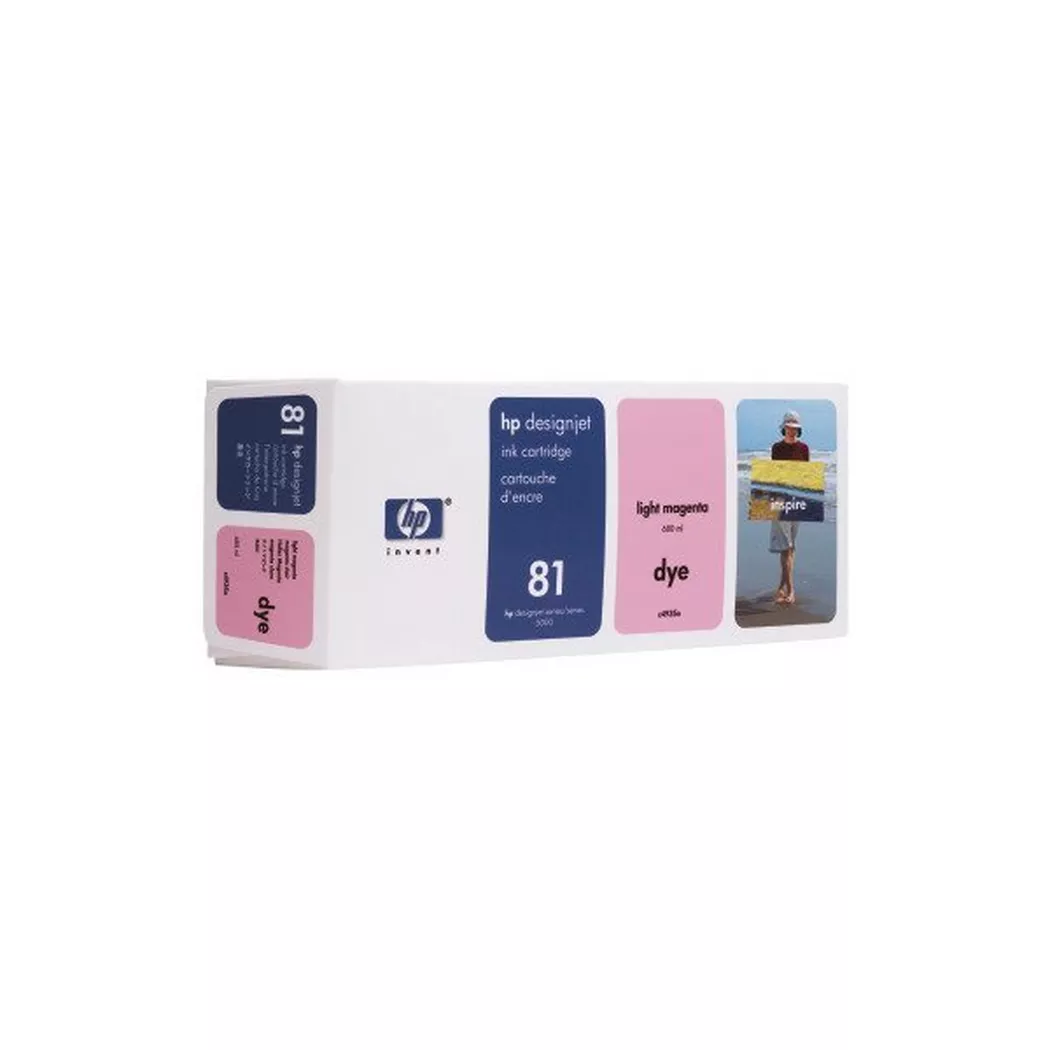 Hewlett-Packard – HP Tintenpatrone 81 light magenta C4935A DesignJet 5000/5000PS 680ml, One Size