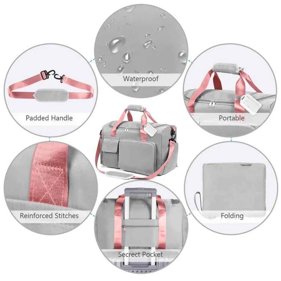 Only-bags.store Faltbare Weekender Reisetasche  
