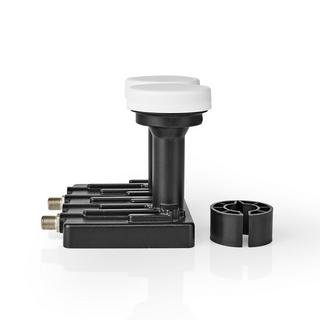 Nedis  LNB | Twin Monoblock 6.0° | Ausgangsstecker: 2x F-Stecker | Rauschfaktorbereich: 0.85 dB | Konvertierungsgewinn: 52 - 67 dB | Schwarz | Geeignet für: Astra+ / Hotbird 