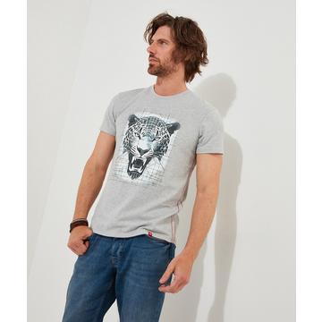 T-Shirt Graphique Panthère des Neiges Glacée