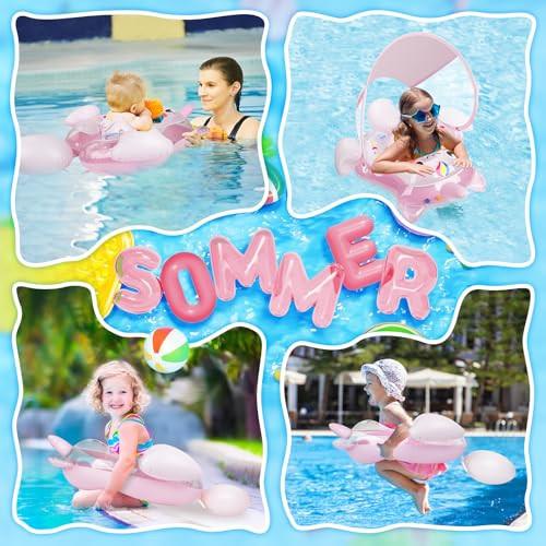 Activity-board  Schwimmring Baby mit UPF50+ Sonnendach, Schwimmhilfe Baby für den Pool, verstellbarer Sicherheitssitz 