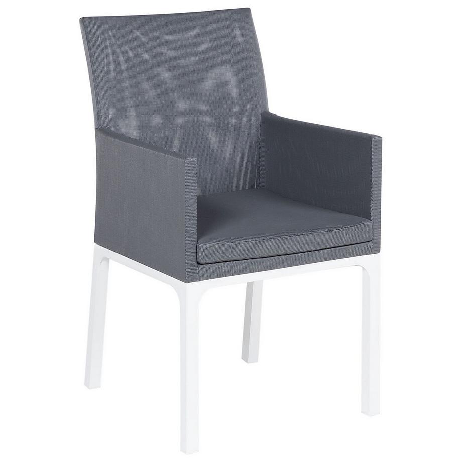 Beliani Gartenstuhl 4er Set aus Stoff Modern BACOLI  