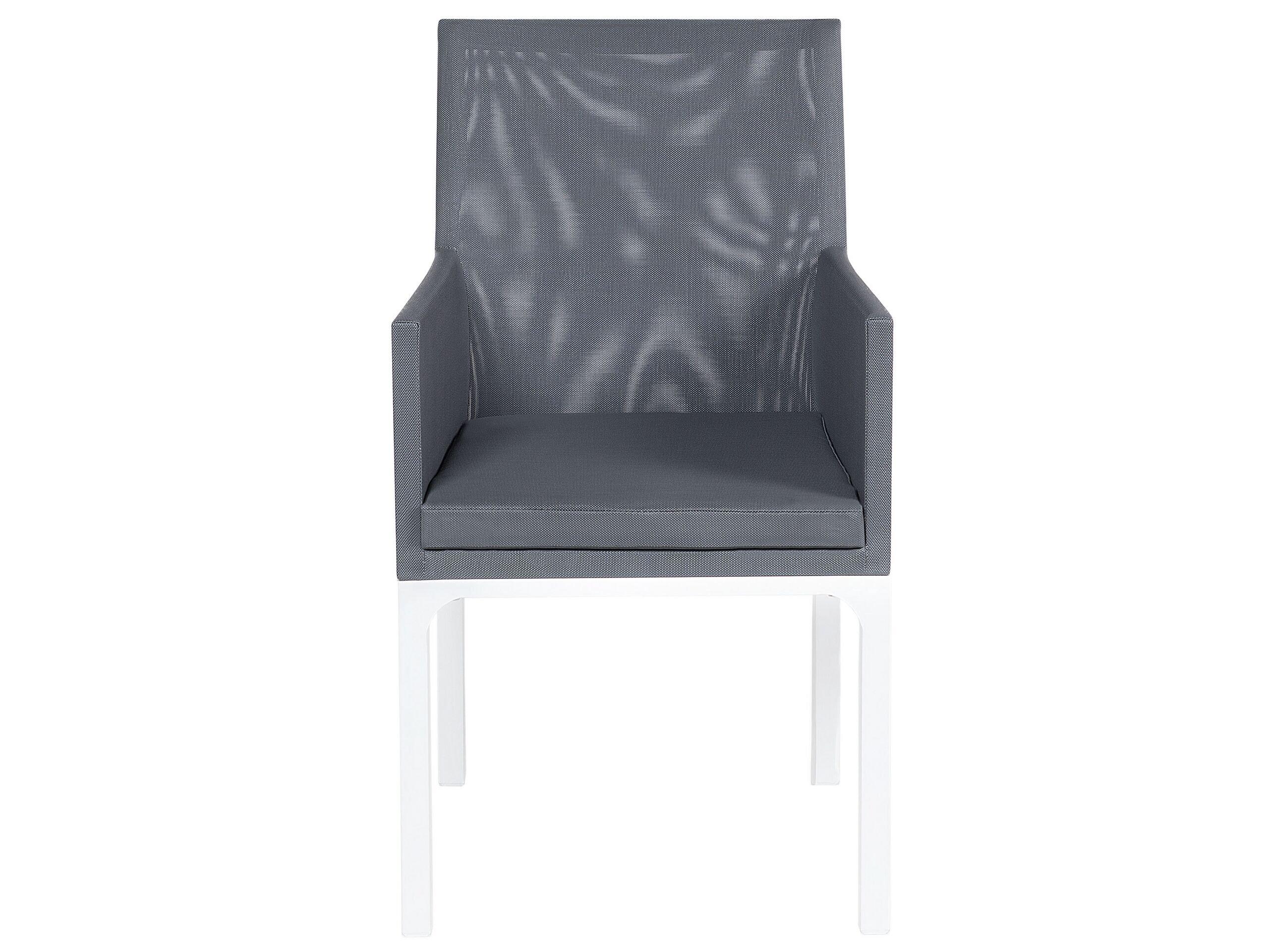 Beliani Lot de 4 chaises de jardin en Tissu Moderne BACOLI  