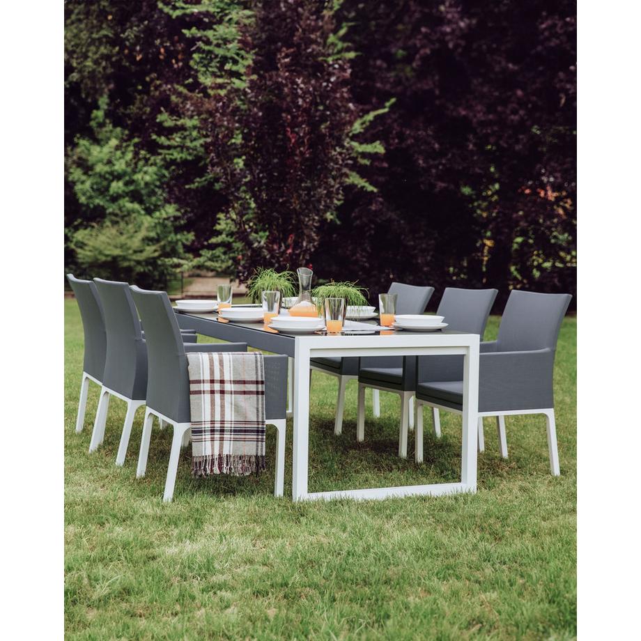 Beliani Gartenstuhl 4er Set aus Stoff Modern BACOLI  