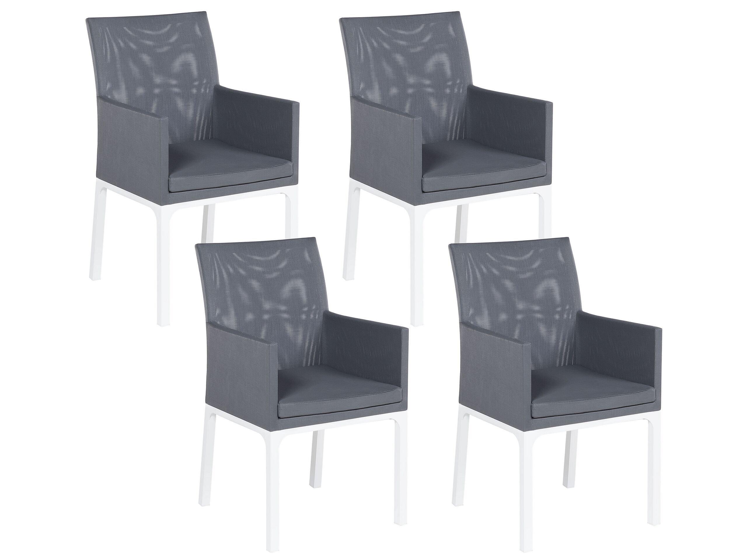 Beliani Set mit 4 Stühlen aus Polyester Modern BACOLI  