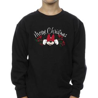 Disney  Minnie Mouse Christmas Holly Sweatshirt 