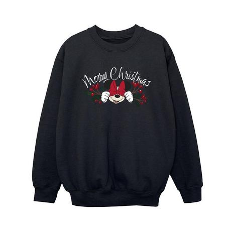 Disney  Minnie Mouse Christmas Holly Sweatshirt 