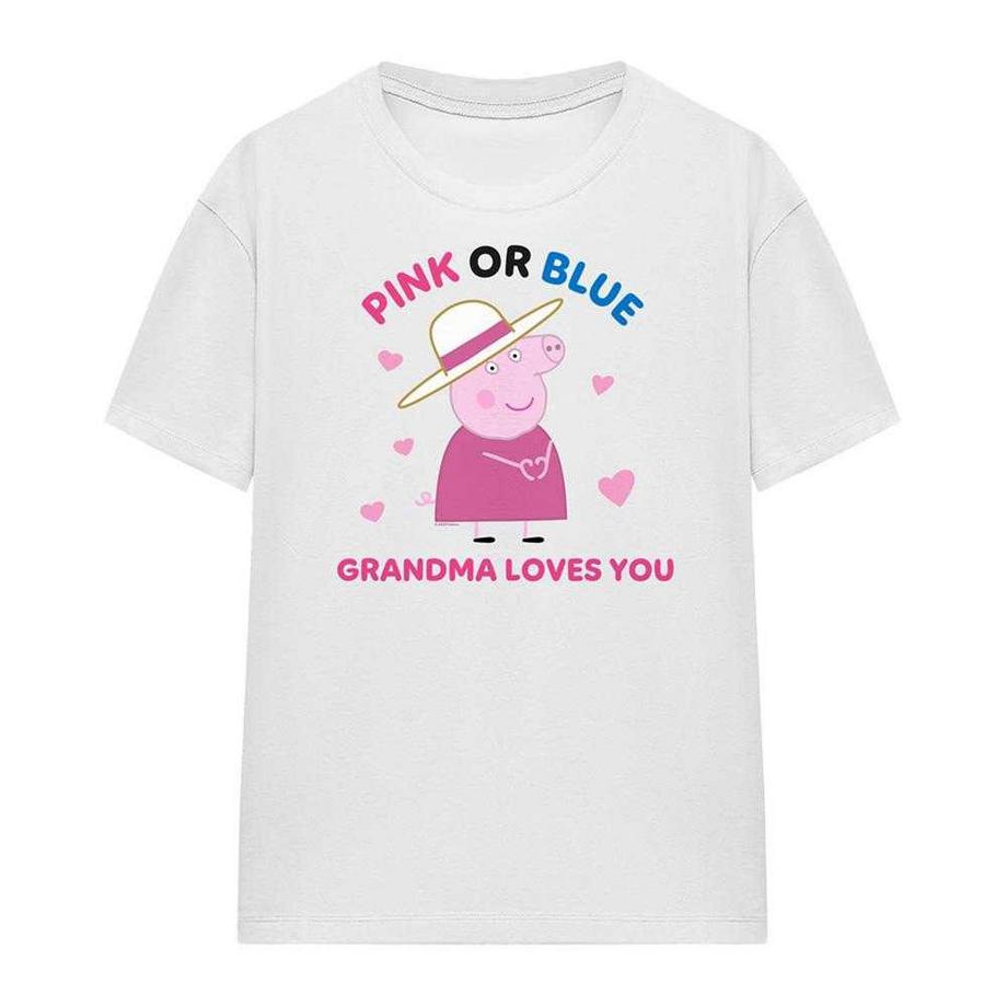 T-ShirtPink Or Blue Grandma Pig Loves You