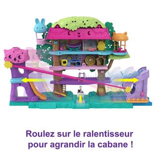 polly pocket  Polly Pocket Pollyville Casa sull'Albero dei Cuccioli, playset a 5 piani, 15+ pezzi gioco: 2 bambole, veicolo, 4 animali e molto altro ancora, idea regalo, Giocattolo per Bambini 4+ Anni 