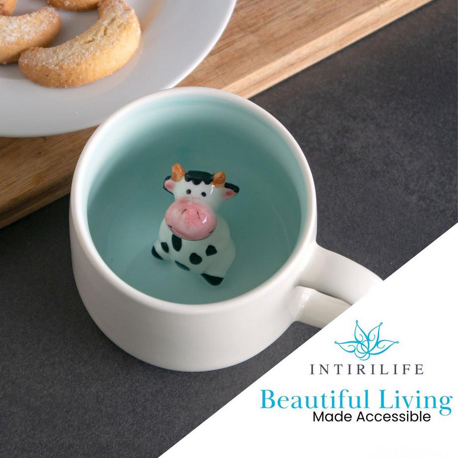 Intirilife Kaffeetasse Teetasse mit Motiv  