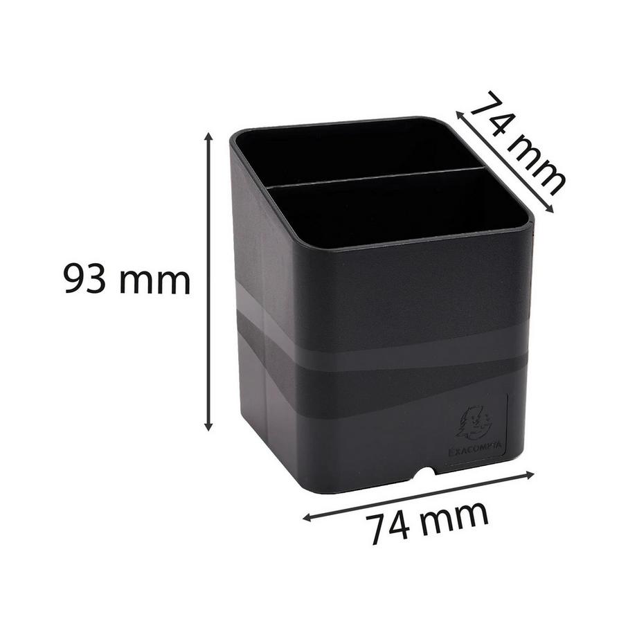 Exacompta  Magnetischer Stifteköcher PEN-CUBE, Ecoblack - x 5 