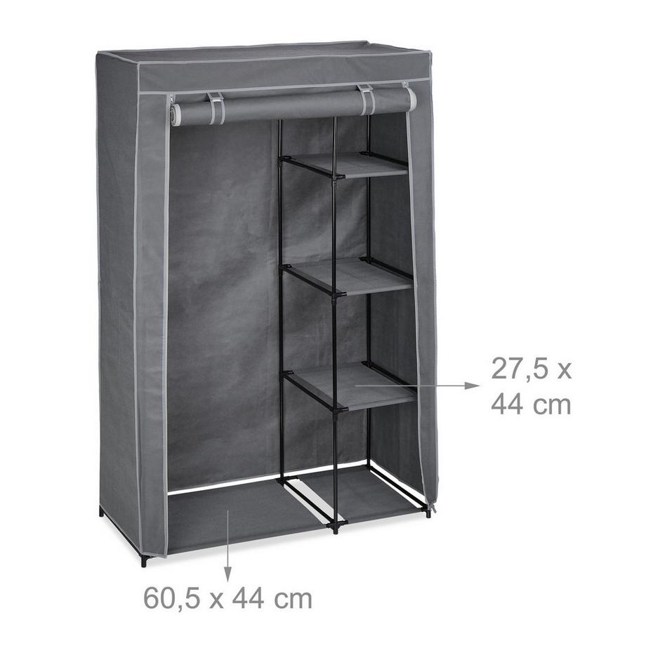 B2X Armadio in tessuto con asta appendiabiti  