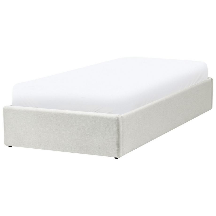 Beliani Letto con ottomano senza testata en Tessuto Scandinavo DINAN  