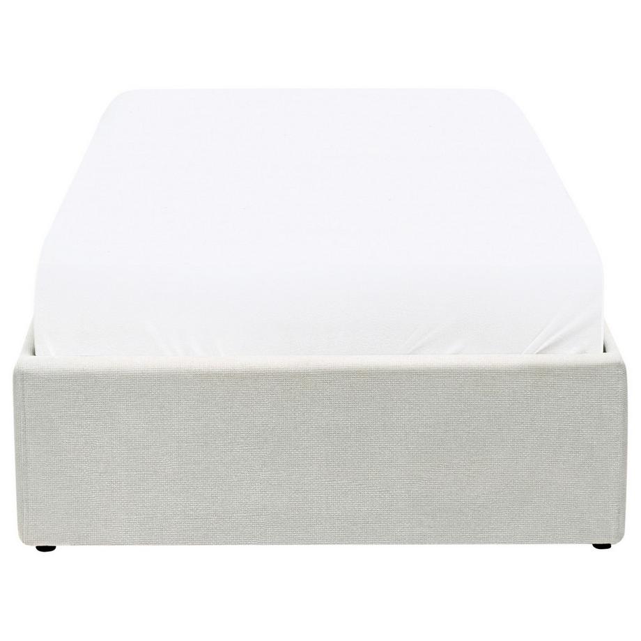 Beliani Letto con ottomano senza testata en Tessuto Scandinavo DINAN  