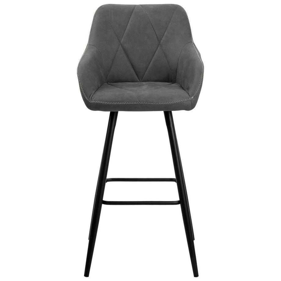 Beliani Set di 2 sedie alte en Tessuto Glamour DARIEN  