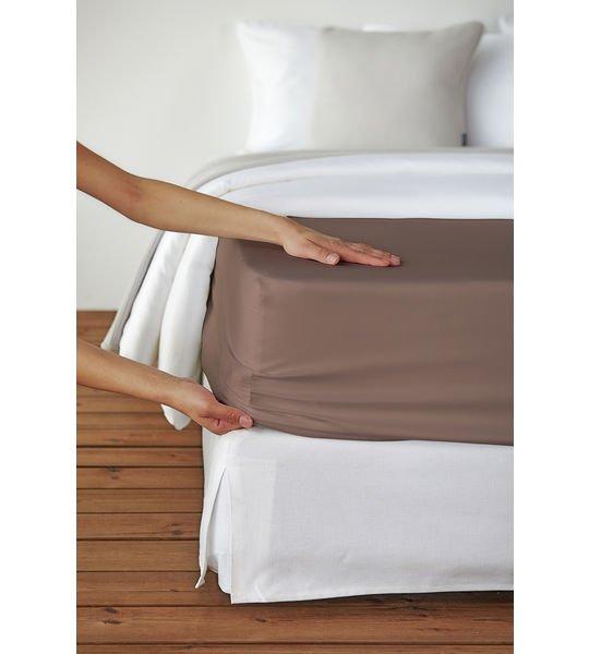 Living Home Uni Satin Oberleintuch  