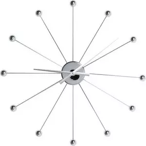 Orologio da parete tipo ombrello sfere cromato