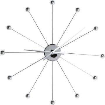 Horloge murale Like Umbrella Balls Chrome