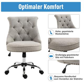 HOMCOM Fauteuil pivotant  