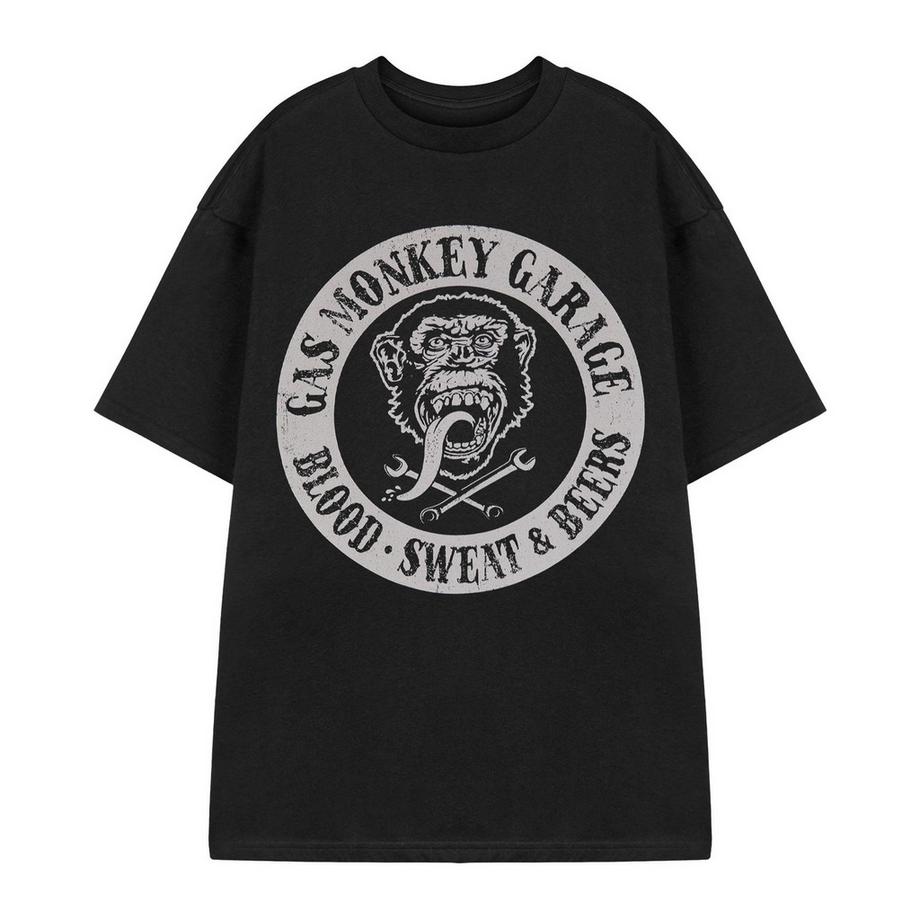 Gas Monkey Garage Blood Sweat and Beers Kurzarm T-Shirt  