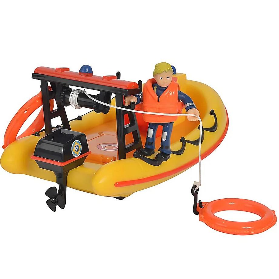 Simba  Feuerwehrmann Sam Neptune, Boot mit Figur 