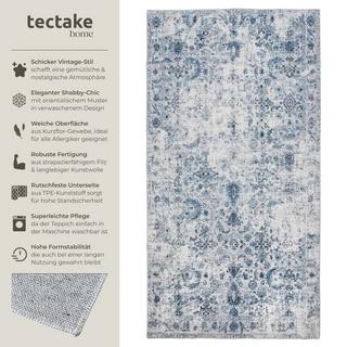 Tectake Vintage Designer Teppich Amara, Kurzflor  