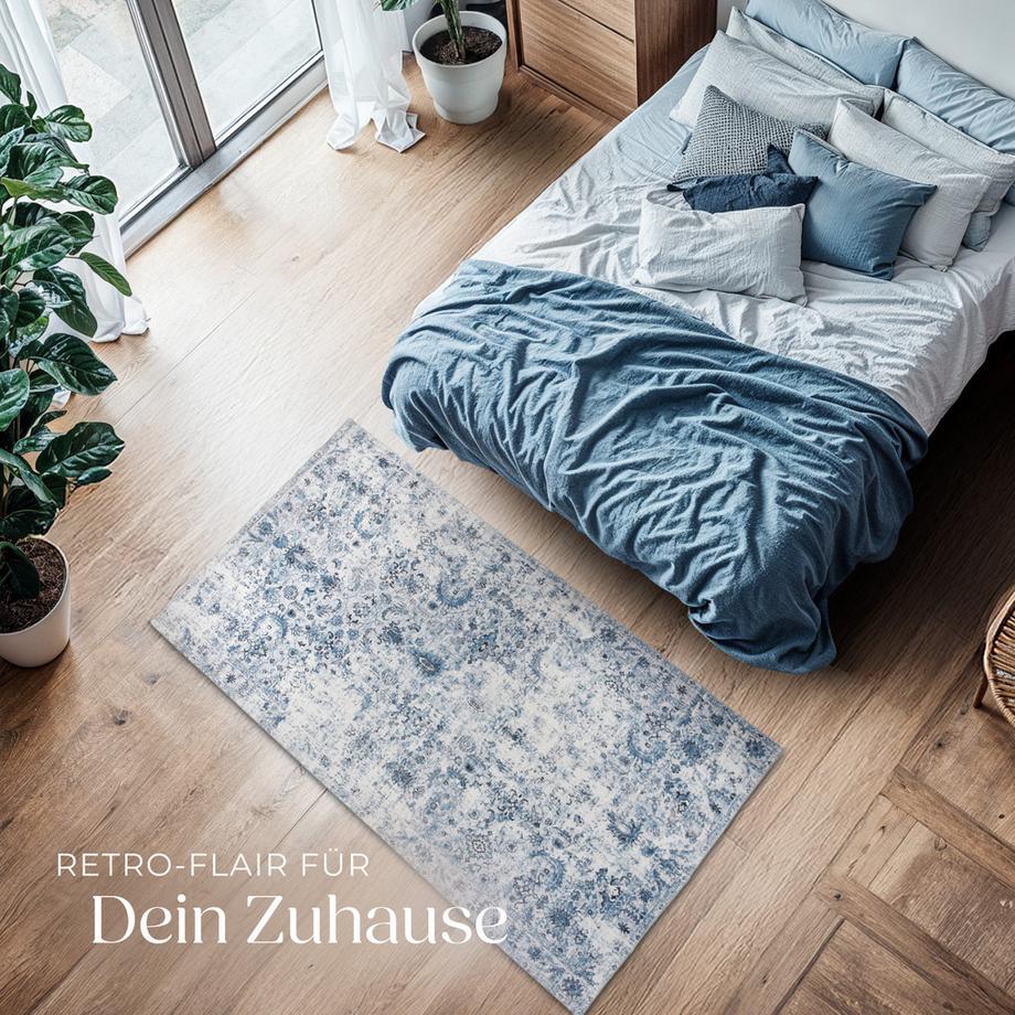 Tectake Vintage Designer Teppich Amara verschiedene Größen orientalisches Muster  