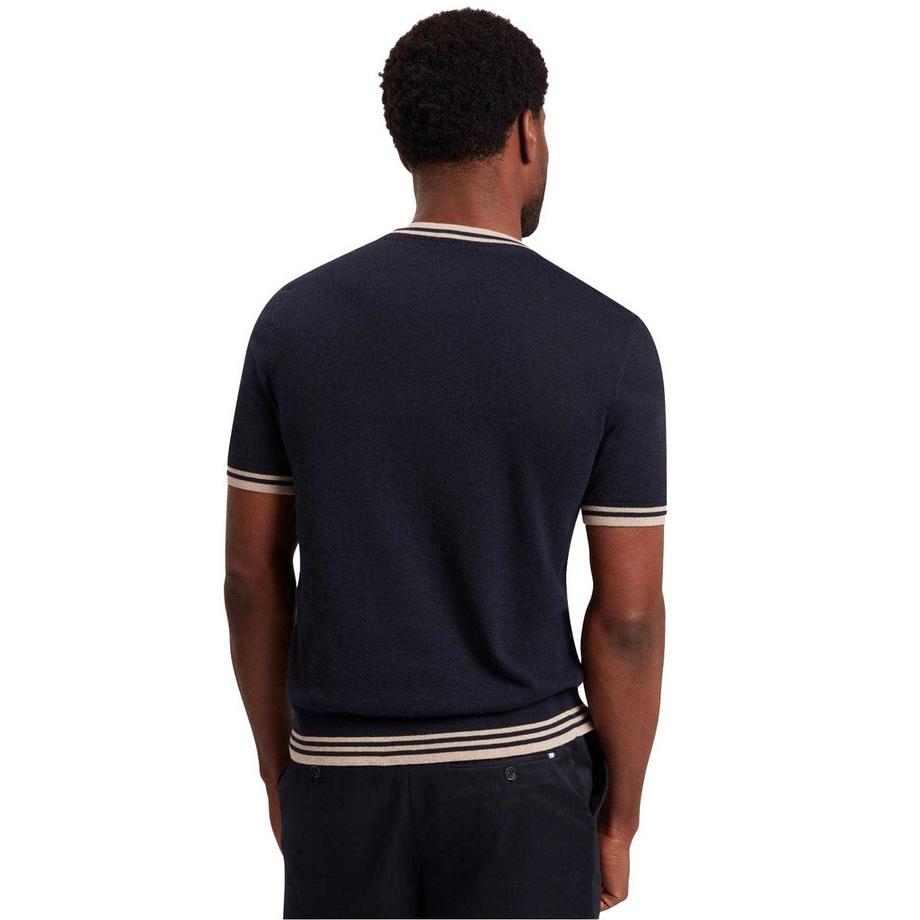 TED BAKER Maglietta in lana merino con tasca taglio regolare  