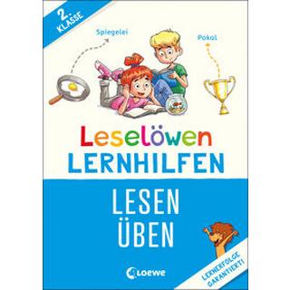 Leselöwen Lernhilfen - Lesen üben - 2. Klasse Wittenburg, Christiane; Loewe Erstlesebücher (Hrsg.); Loewe Erstes Selberlesen (Hrsg.); Rupp, Dominik (Illustrationen) Copertina rigida 