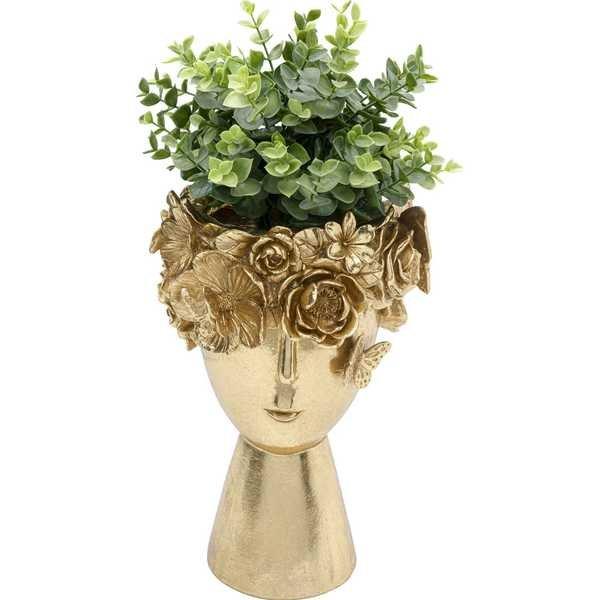 KARE Design Vaso decorativo corona di fiori oro 20  